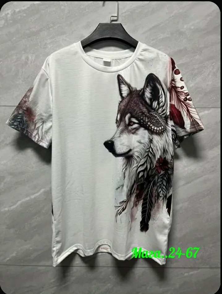 мужская футболка с принтом волка,футболки мужские,футболка мужская с принтом,мужская футболка для мужчин с 3d принтом и изображением волка,футболка с волком