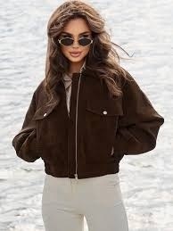 куртка из замши арт.5013242,женская куртка из замши,куртка из замши,бомбер укороченный оверсайз замшевый куртка рабочего тренд saint shine,куртка замшевая