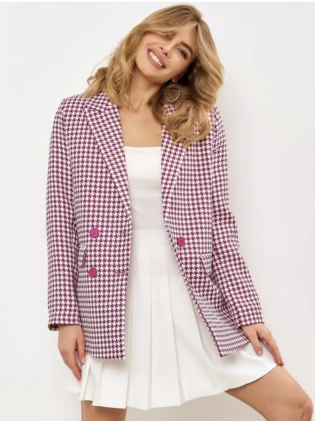 жакет пиджак твидовый,пиджак твидовый,жакет,жакет оверсайз,пиджак гусиная лапка