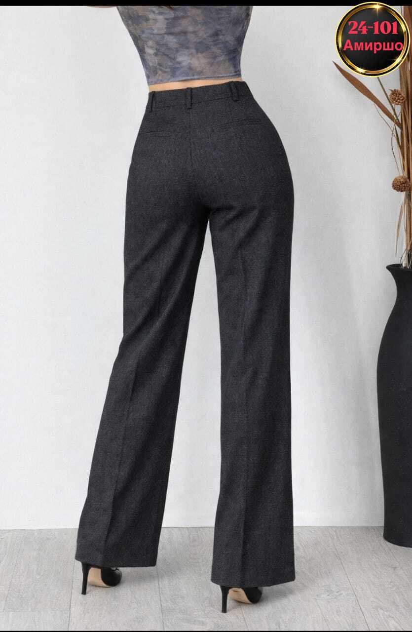брюки классические,брюки палаццо kiazo размер 42 серый,брюки широкие,женские брюки,модные брюки