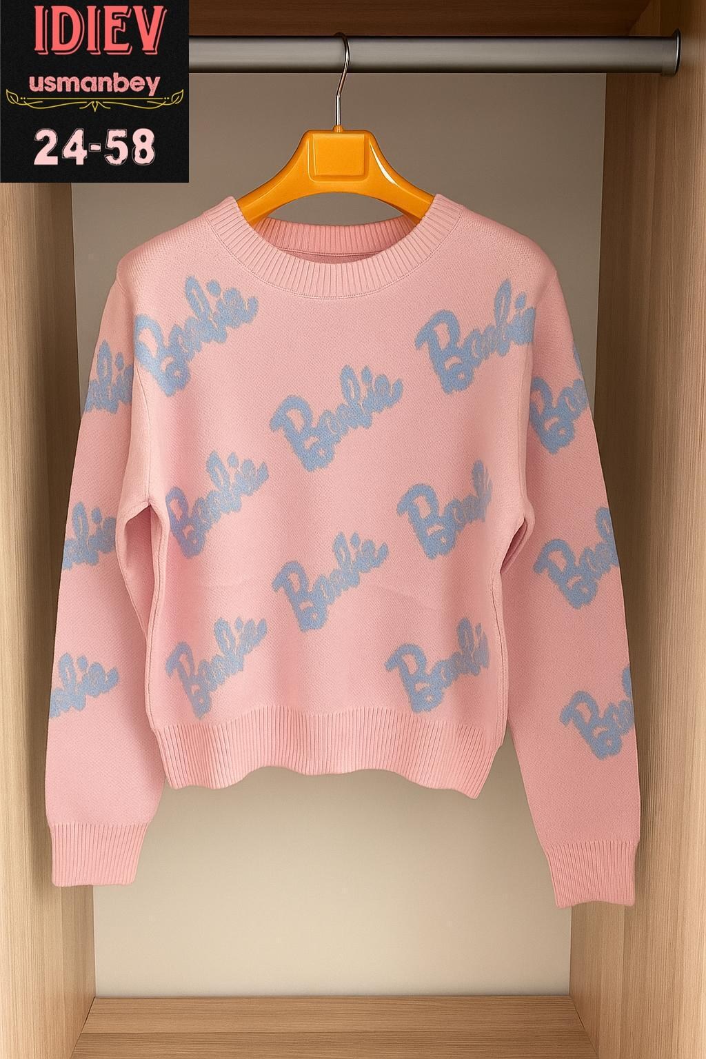 женский свитер,женская кофта,свитер кофта,свитер,свитер оверсайз вязаный barbie