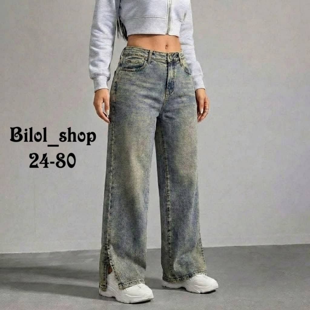 широкие джинсы,женские джинсы,джинсы женские широкие,джинсы клеш с высокой посадкой vailo,джинсы с разрезом