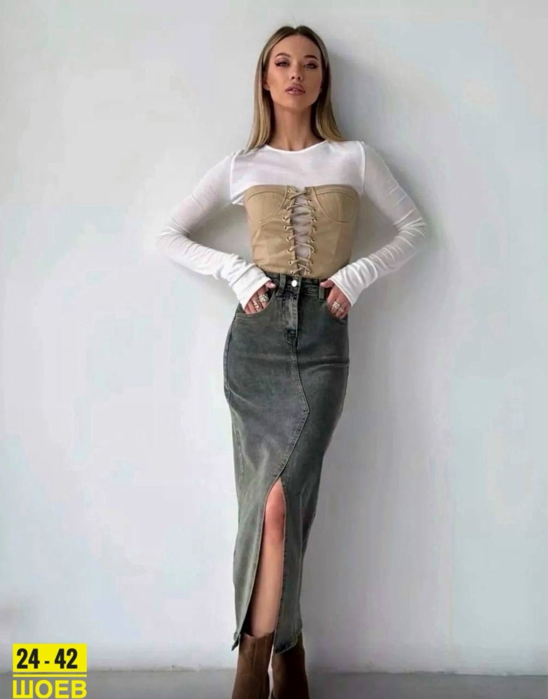 длинная джинсовая юбка с разрезом спереди,юбка карго джинсовая,юбка джинсовая макси с разрезом спереди,джинсовая юбка макси,юбка джинсовая макси с разрезом