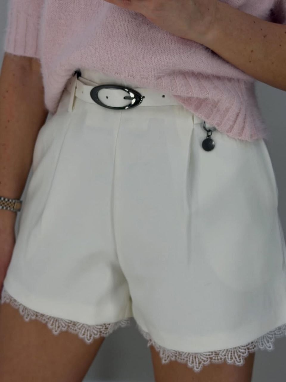 белые шорты,шорты с кружевом,повседневные шорты,женские шорты,шорты кружевные