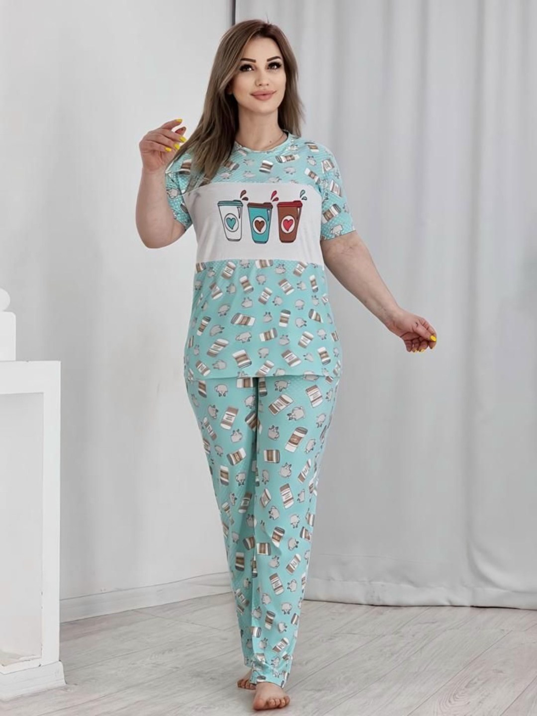 комплект пижама,пижама женская,пижама,пижама домашний костюм,пижама с бриджами