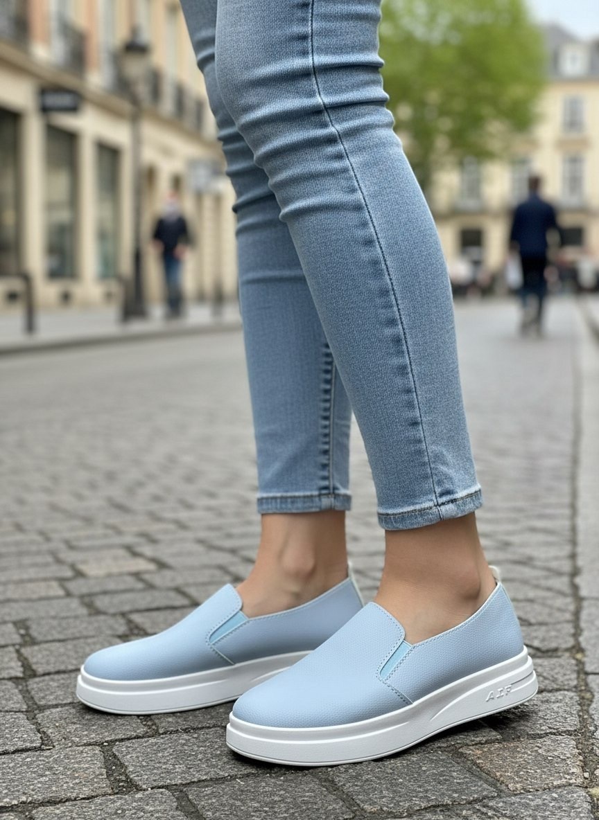 женские лоферы,,голубые лоферы,синие лоферы, зенден лоферы