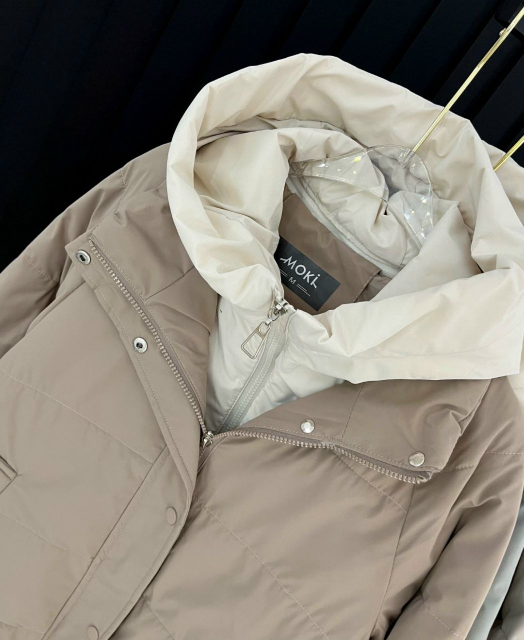 куртка женская бежевая,демисезонная куртка с капюшоном kate&tori,куртка женская демисезонная,женская куртка,куртка