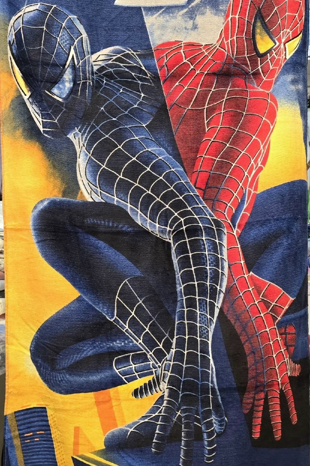 человек паук враг в отражении,пляжное полотенце,покрывало человек паук,плед детский человек паук,детские полотенца