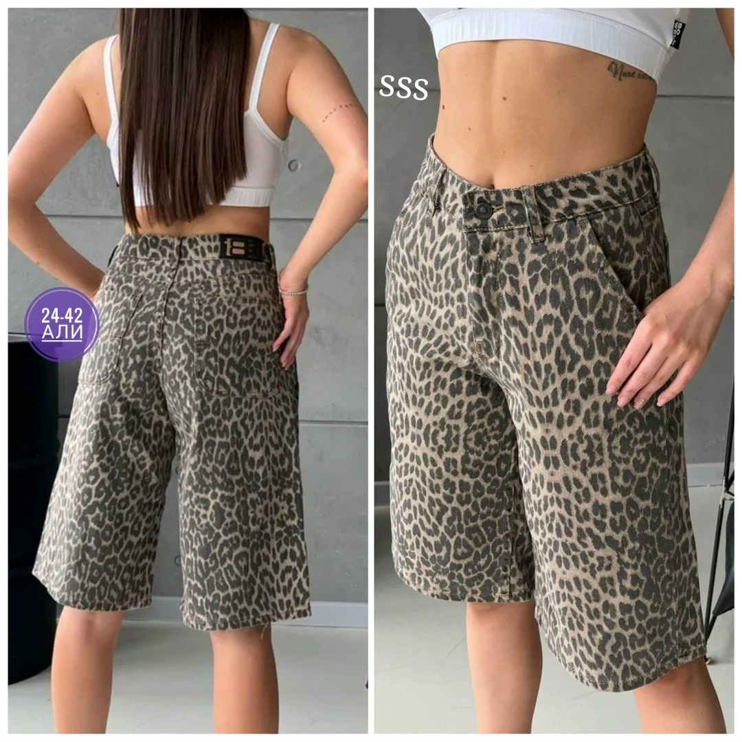 джинсовые шорты бермуды удлиненные леопардовые,джинсовые шорты леопардовые wooх,шорты бермуды джинсовые леопардовые широкие y2k,женские джинсовые шорты с леопардовым принтом,женские шорты