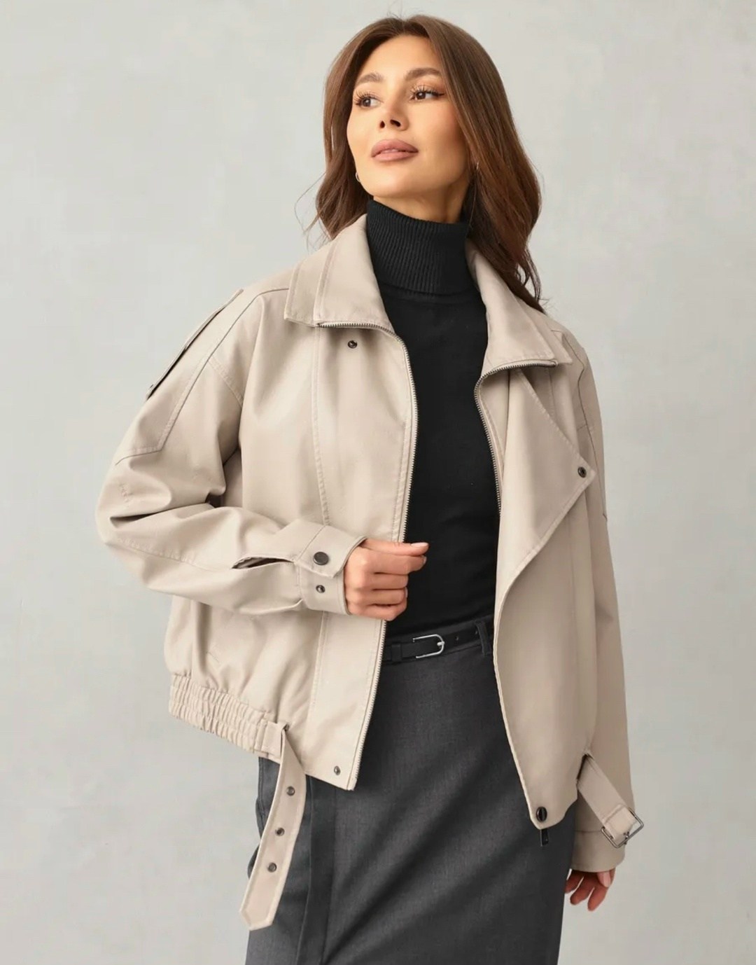 косуха кожаная куртка оверсайз queen sophie,косуха куртка кожаная оверсайз m.story,косуха куртка кожаная оверсайз m.story цвет бежевый,косуха женская куртка кожаная оверсайз,куртка косуха