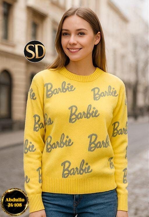 женский свитер,женская кофта,свитер,свитер оверсайз вязаный barbie,свитер оверсайз
