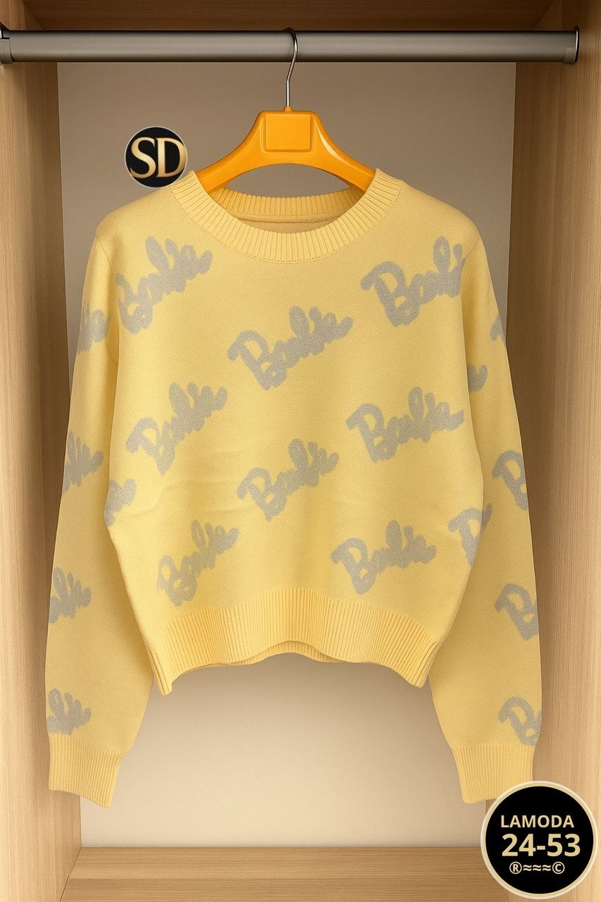 кофта женская,свитер женский,свитер оверсайз вязаный barbie lucky fashion,свитер кофта,свитер оверсайз вязаный barbie