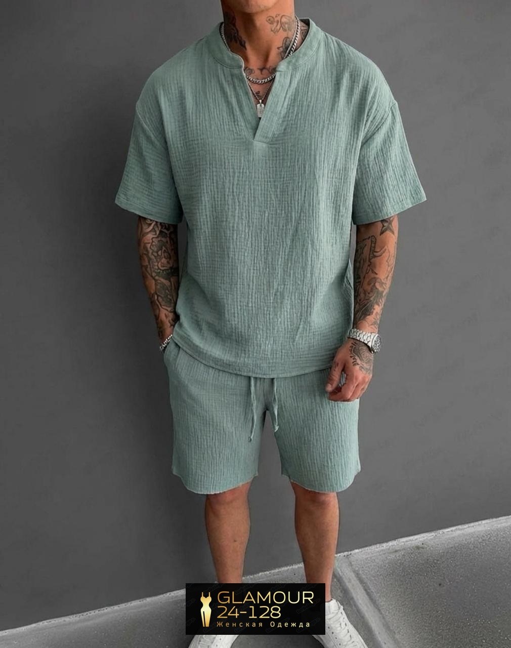 мужские летние костюмы,костюм для мужчин,мужская мода,мужской костюм с шортами,костюм летний