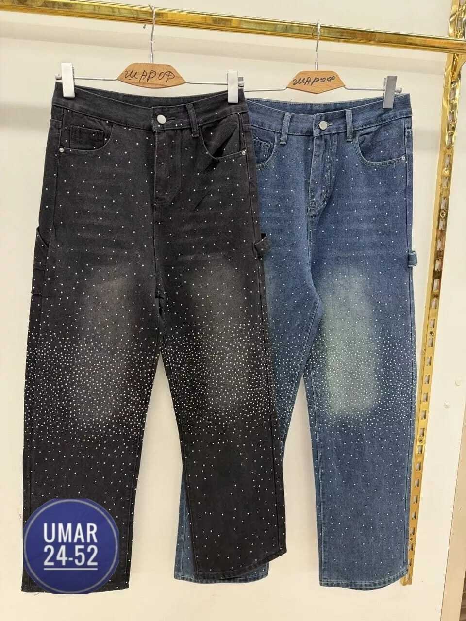 джинсы клеш со стразами h&a collection,женские джинсы со стразами,джинсы со стразами,джинсы широкие со стразами,джинсы прямые со стразами черные le o 222675248