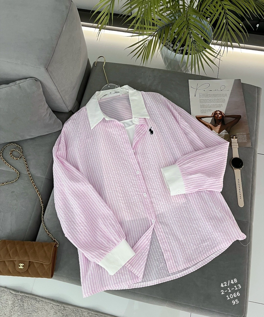 женская рубашка,хлопковая рубашка в полоску оверсайз cosmo brand,женская рубашка розовая,рубашка розовая,рубашка в полоску