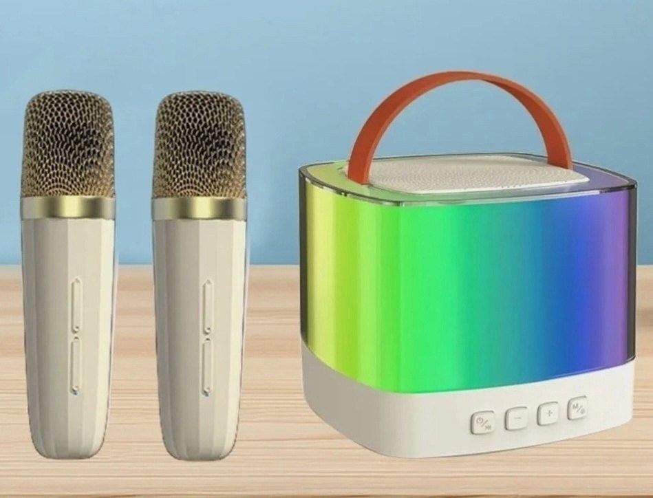 портативная bluetooth колонка с 2 микрофонами,караоке колонка с двумя микрофонами,портативная bluetooth колонка с микрофоном,караоке колонка беспроводная с двумя микрофонами детская,мини bluetooth кол