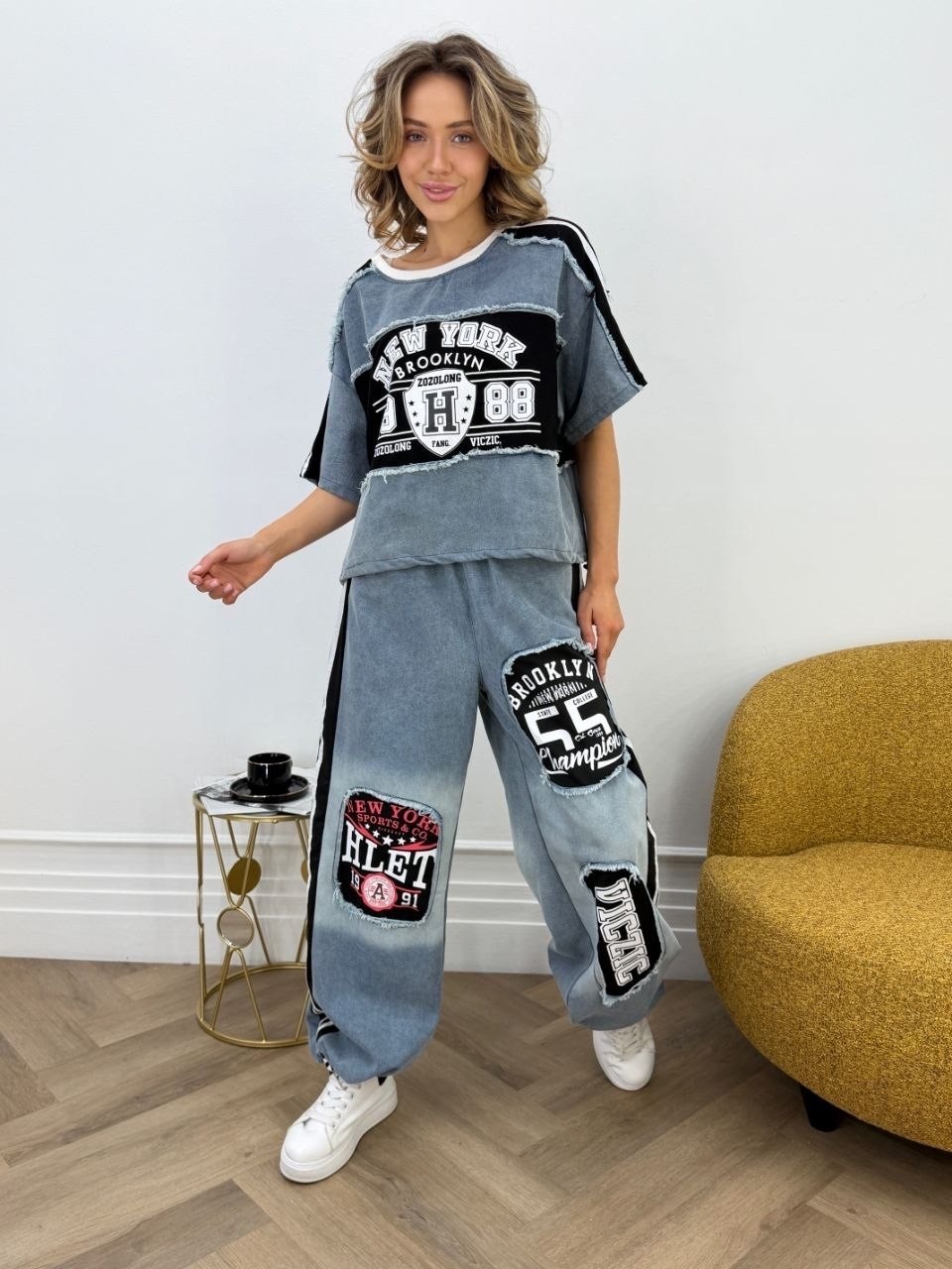 костюм дизайнерский,женский костюм,спортивные костюмы женские,джинсы с лампасами,модные брюки палаццо