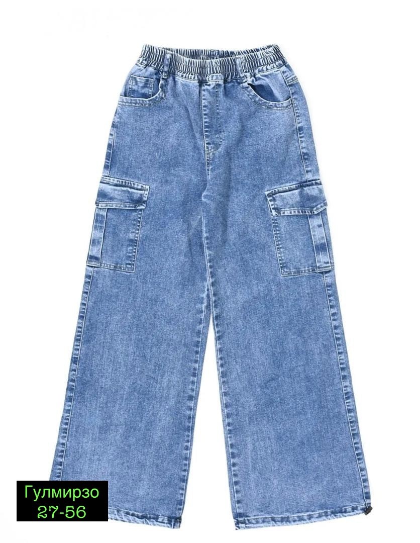 джинсы карго широкие подростковые mili bo_wear,модные джинсы,джинсы для девочек,джинсы широкие,джинсы к школе