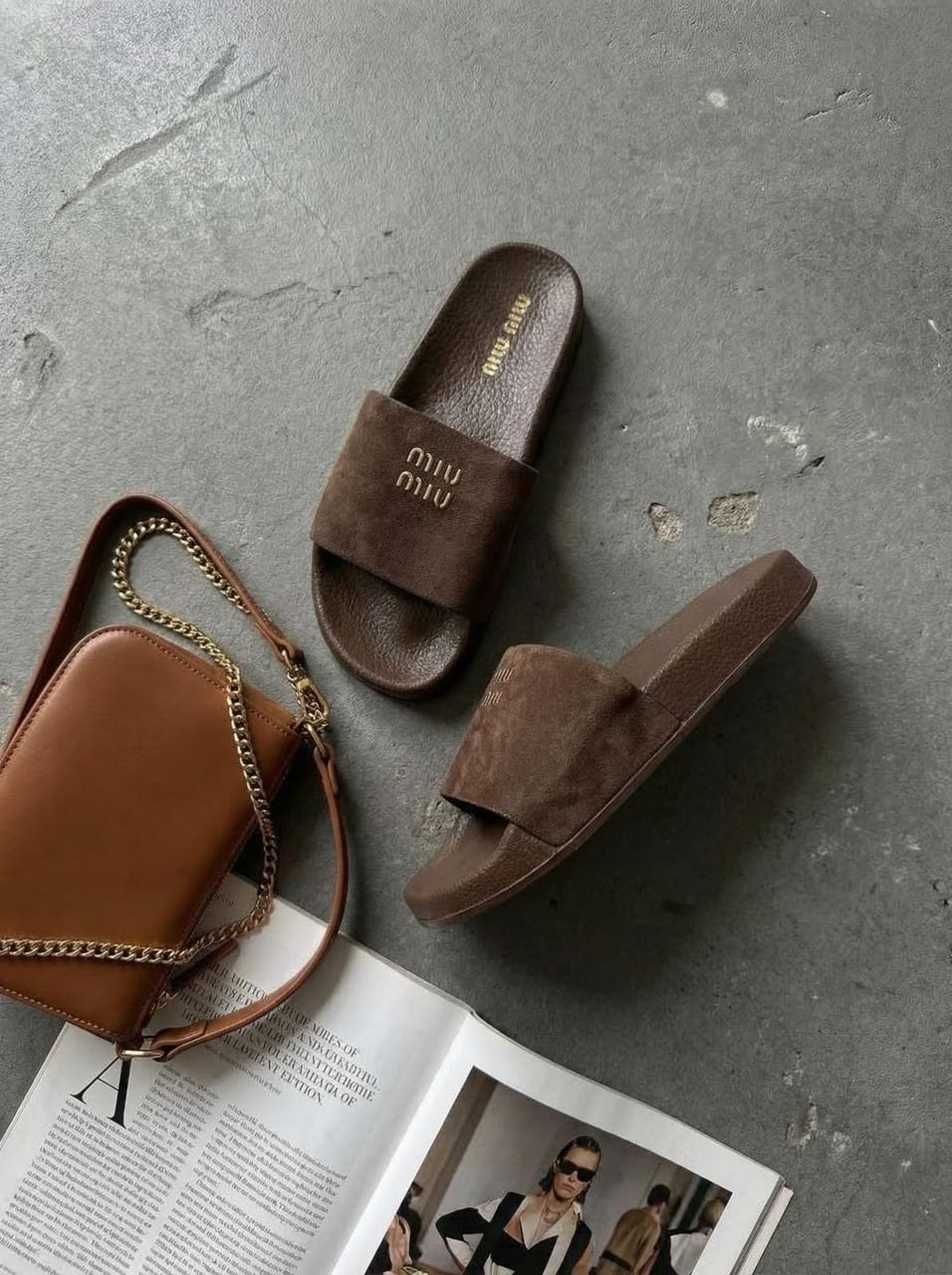 шлепанцы женские,шлепки miu miu,,шлепанцы коричневые miu miu,летние женские шлепанцы