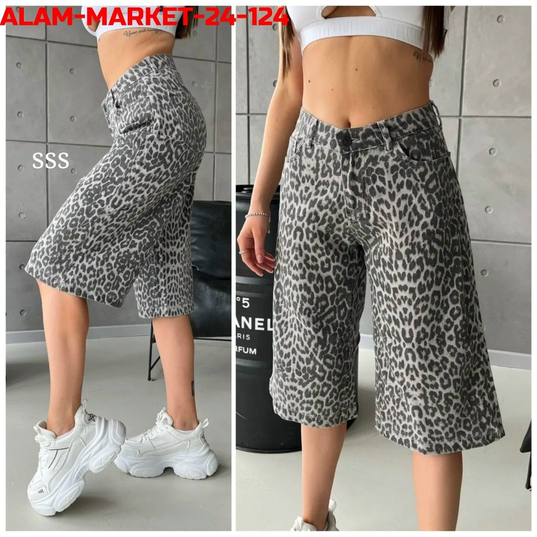 женские шорты,шорты бермуды,леопардовые шорты,шорты бермуды джинсовые леопардовые широкие y2k,женские джинсовые шорты с леопардовым принтом