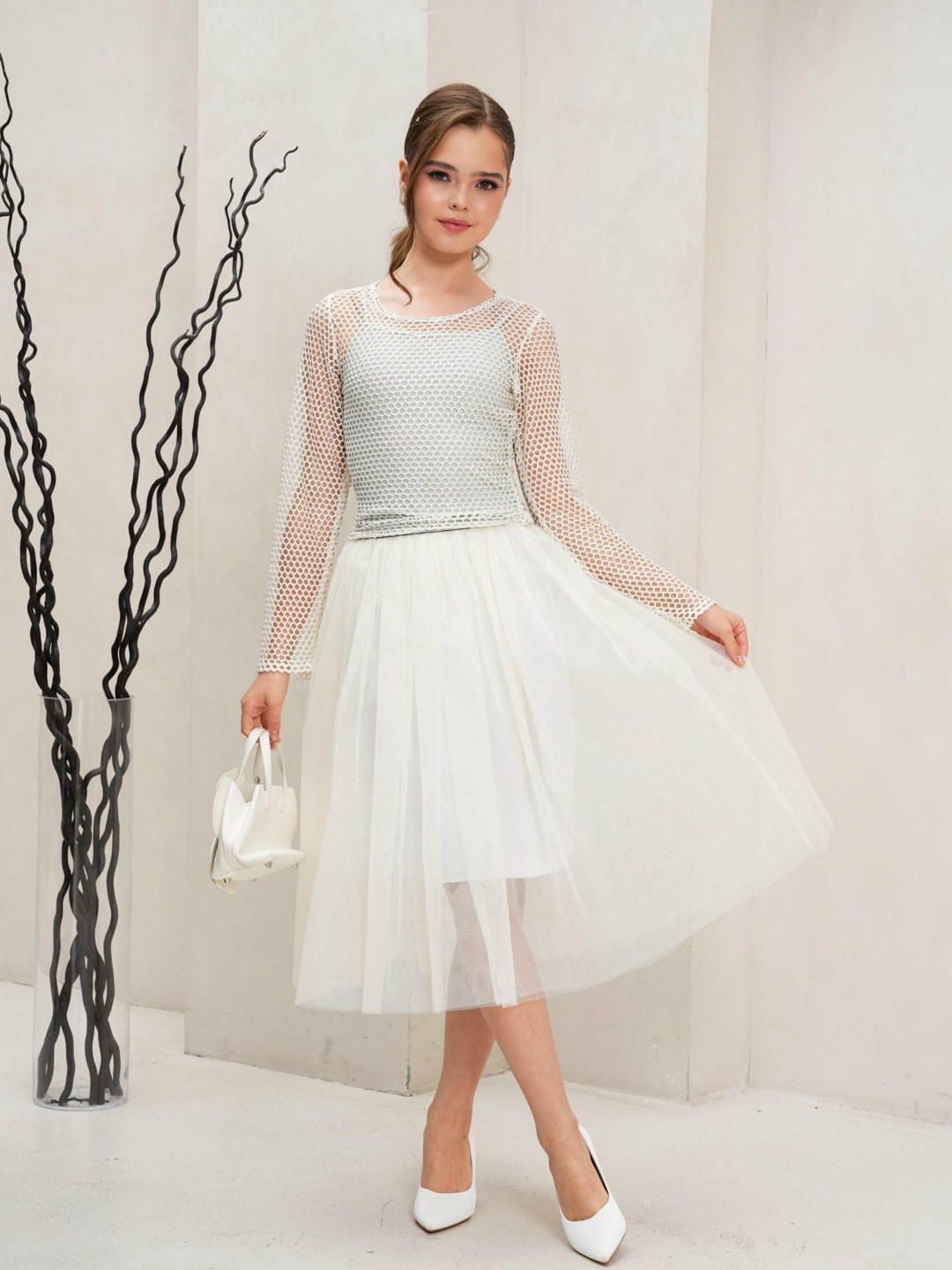 свадебное платье миди,свадебное платье,платье свадебное женское,пышная фатиновая юбка,свадебное платье для невесты