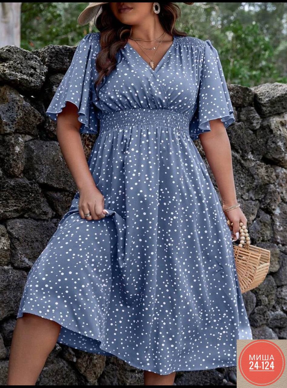 платья женские больших размеров,летнее женское платье,платья в горошек,летние платье,платья большие размеры