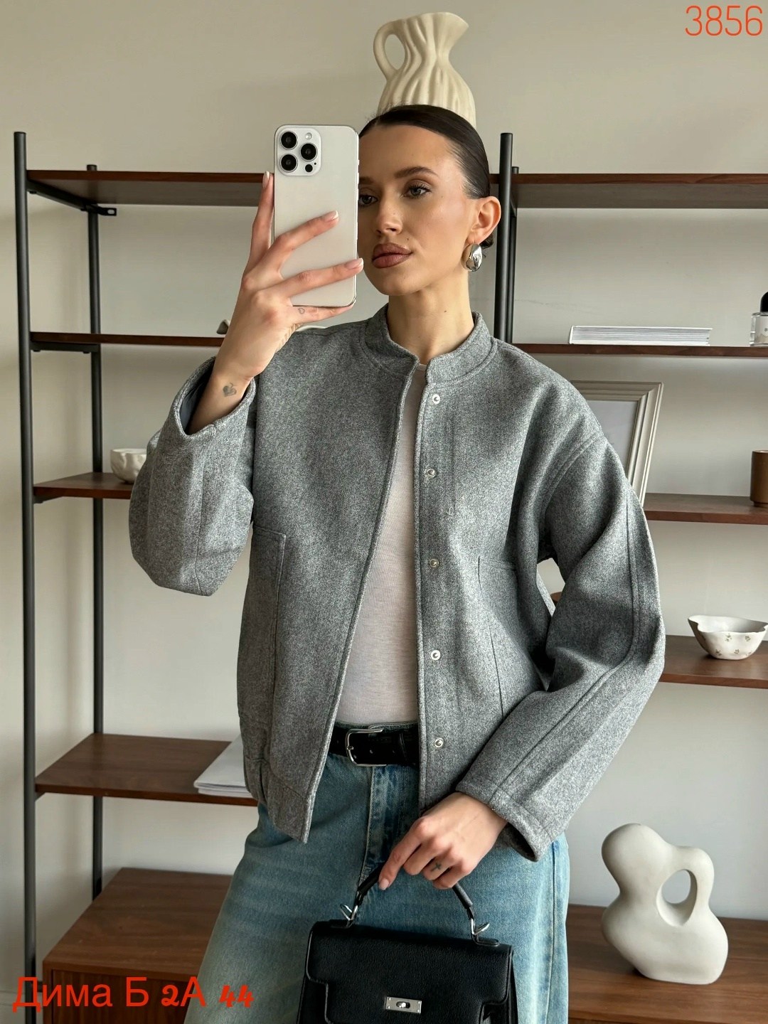 куртка-бомбер оверсайз из пальтовой ткани,куртка бомбер оверсайз удлиненная,оверсайз бомбер утепленный,куртка-бомбер оверсайз из пальтовой ткани zarina,женская повседневная серая свободная шерстяная к