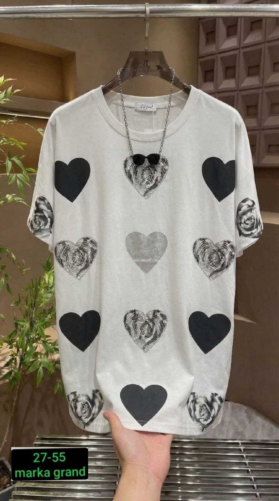 футболки женская,оверсайз футболка женская,футболка оверсайз с сердцами,футболки для женщин,футболки женская оверсайз с принтом