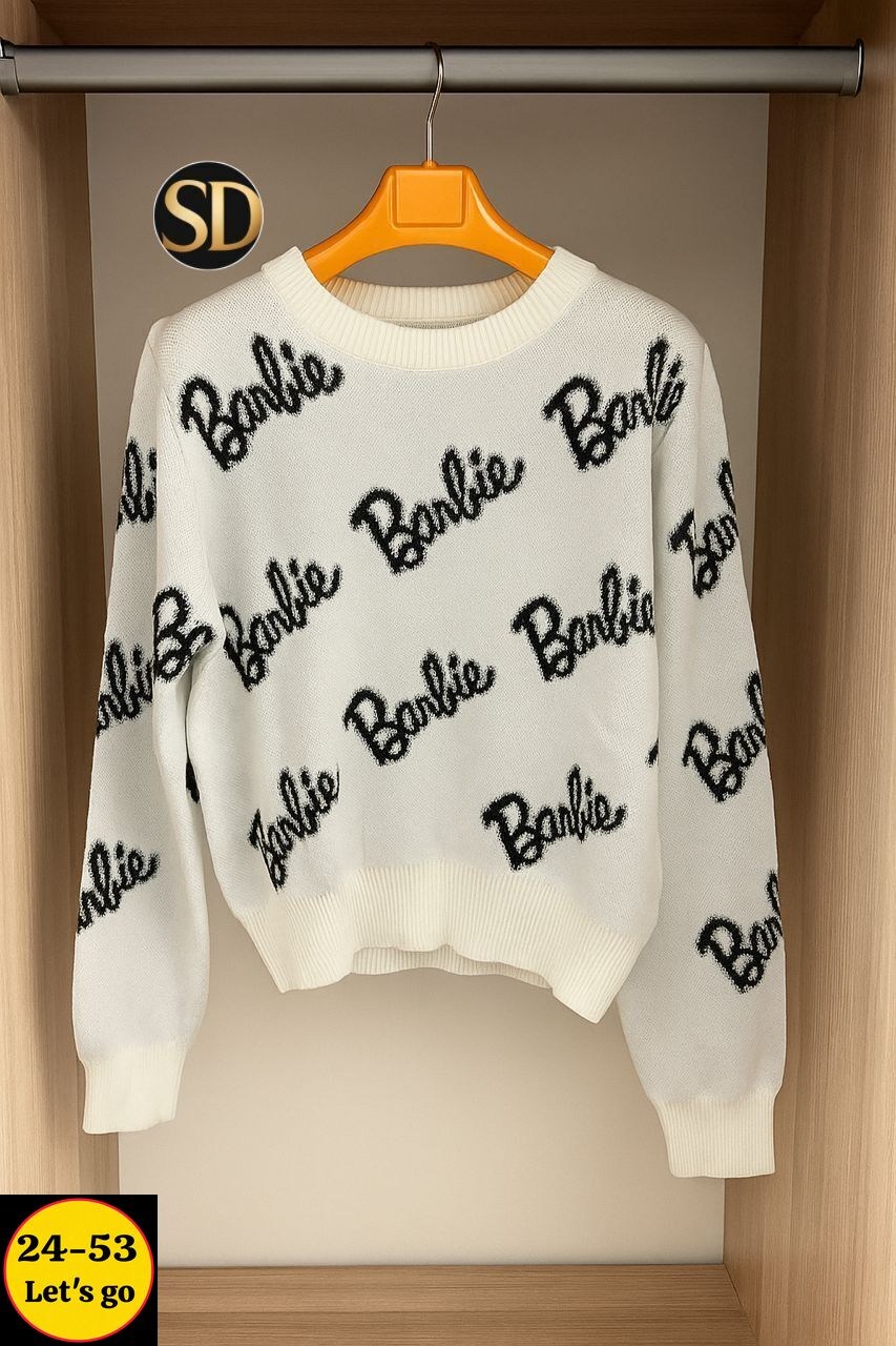 свитер оверсайз вязаный barbie lucky fashion,свитер женский,кофта женская,свитер кофта,свитер оверсайз вязаный barbie