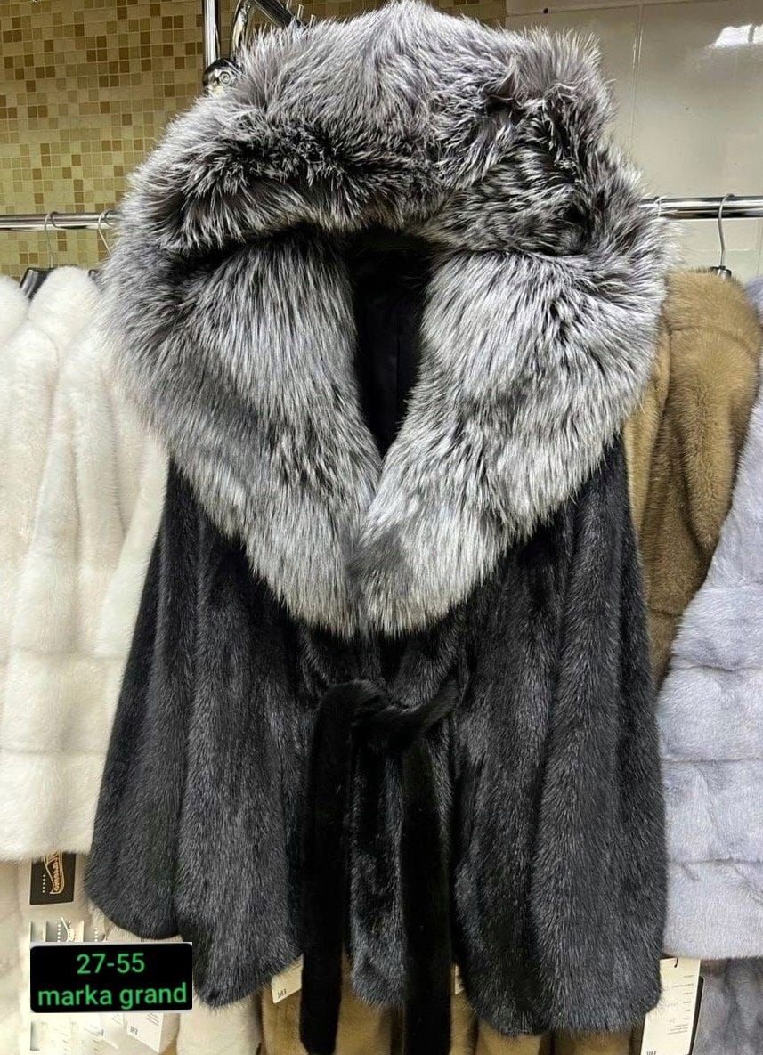норковая шуба с капюшоном из чернобурки,шубка из меха европейской норки с капюшоном из меха чернобурой,норковая шуба с капюшоном,шуба  2026 норковая 54-56 с капюшоном из чернобурки,шуба норкова