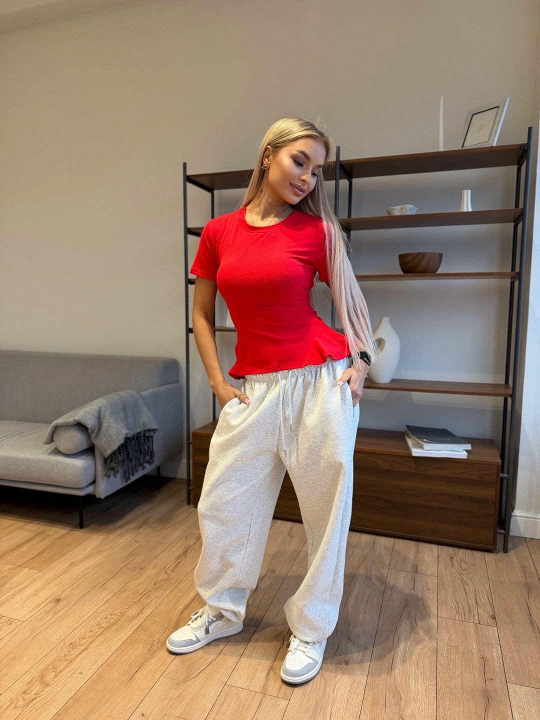 брюки спортивные,спортивные брюки твое,брюки женские спортивные,брюки с высокой талией,серые спортивные штаны