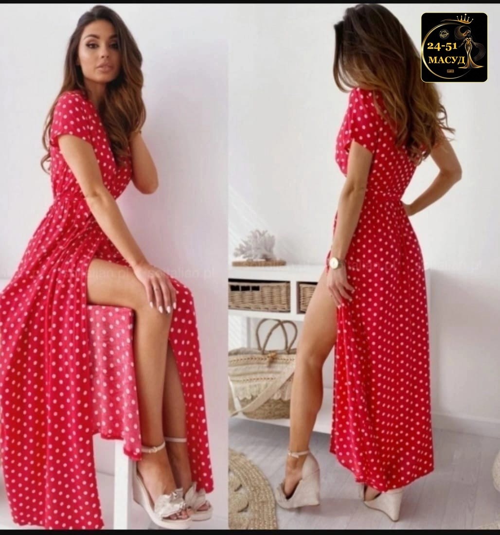 длинное платье в горошек,летнее длинное платье,летнее платье,платье в горошек,платье модное