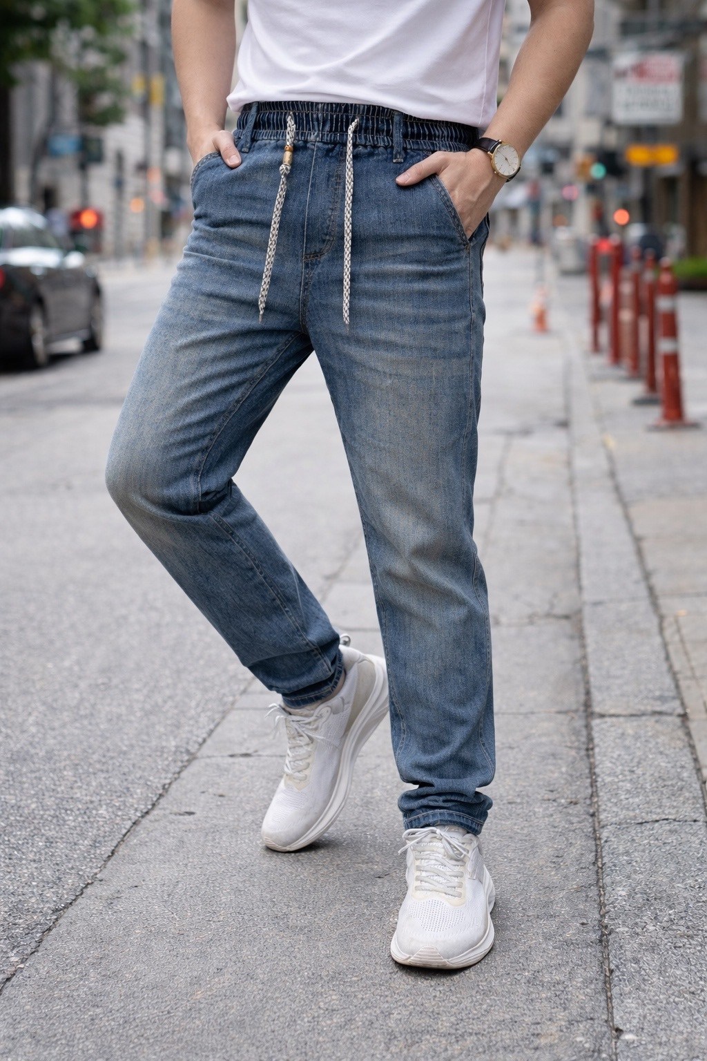 джинсы мужские,джинсовые джоггеры,джинсы джоггеры,широкие джинсы мужские,модные мужские джинсы