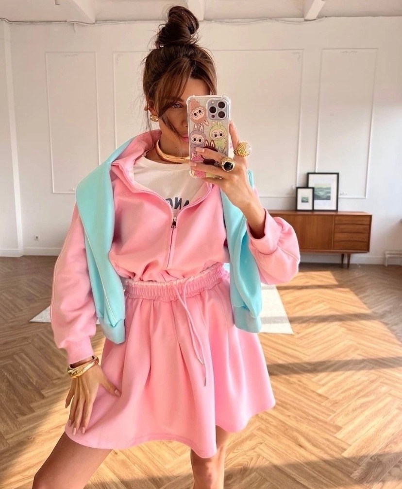 юбка и кофта костюм,стильные костюмы,юбка с кофтой,костюм с юбкой,спортивный костюм с юбкой