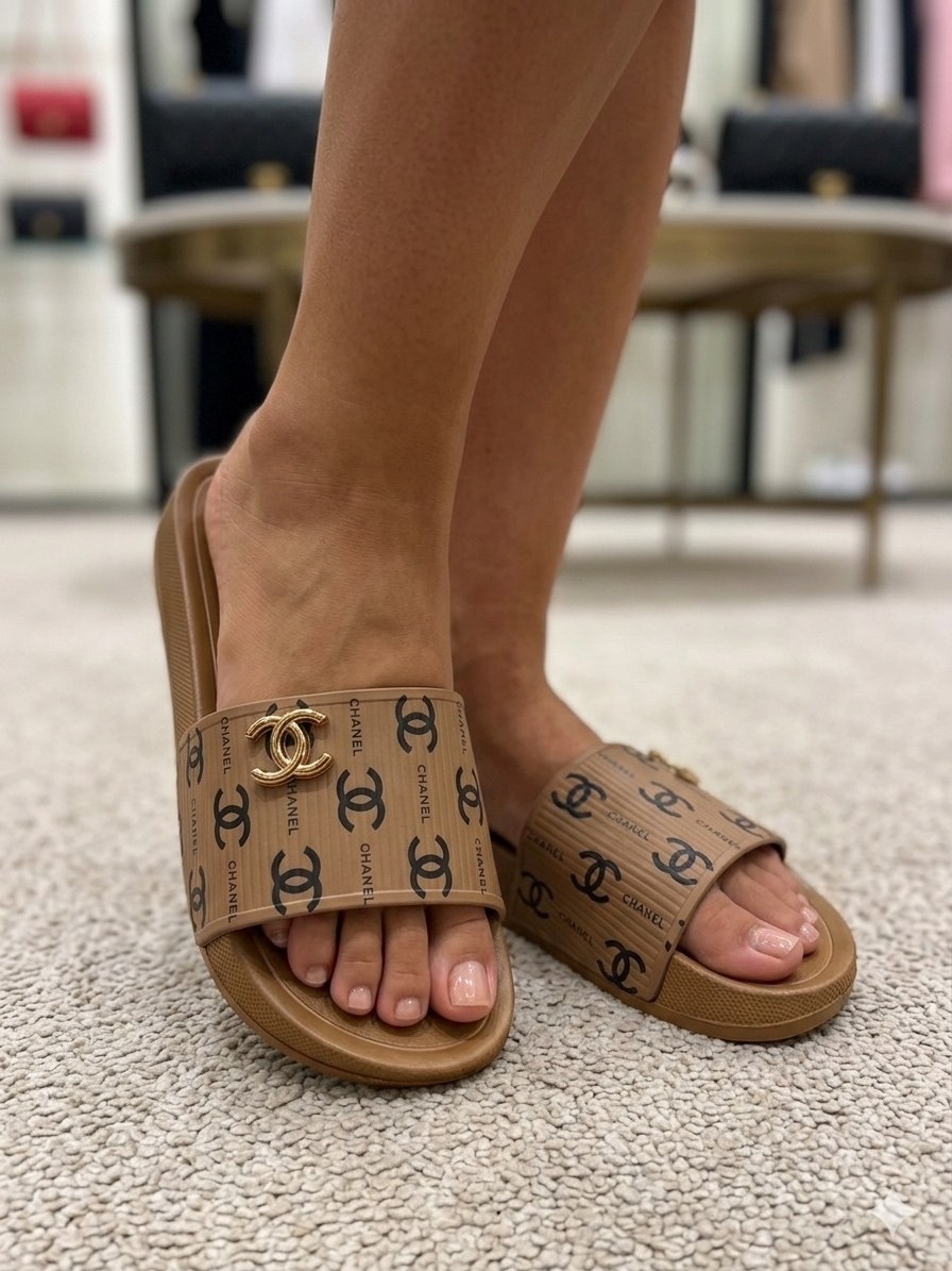 шлепанцы chanel,,тапочки chanel,модные тапочки,тапочки для женщин в стиле chanel