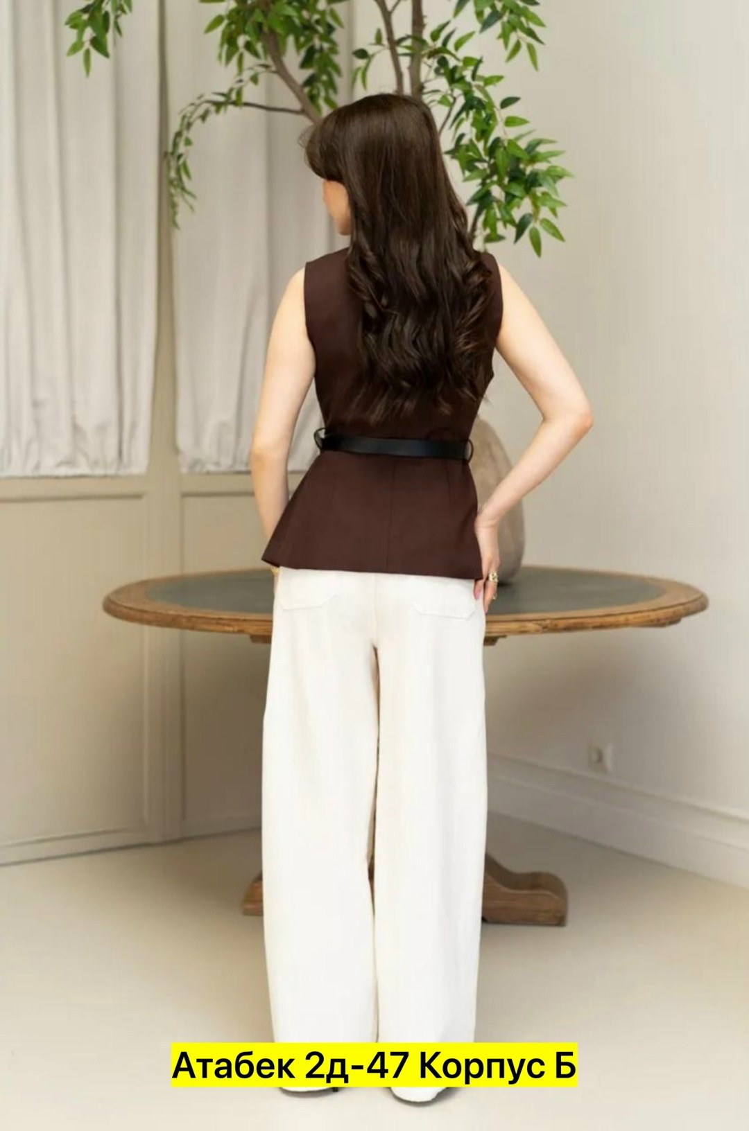 комплект брючный,прямые брюки,жилет,жилет женский,брюки женские