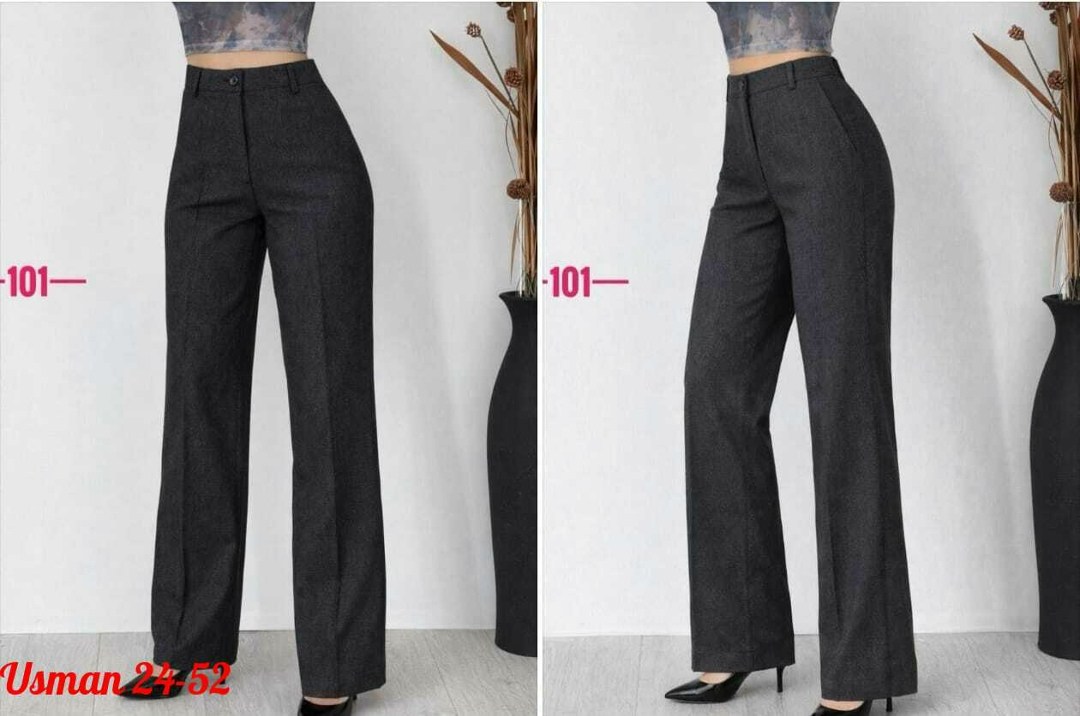 брюки классические,брюки прямые теплые jutetti,брюки палаццо kiazo размер 42 серый,женские брюки,широкие брюки