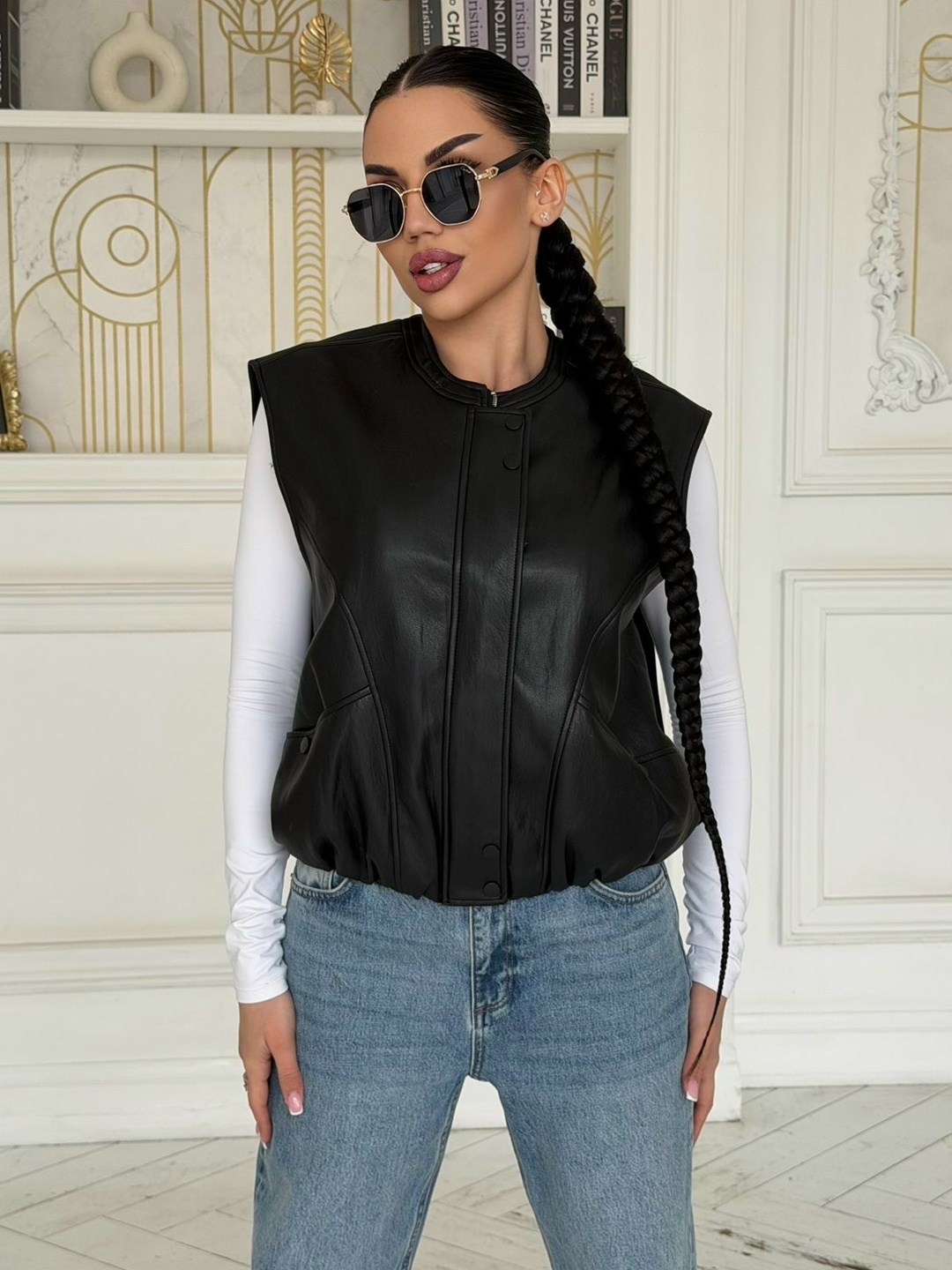 жилет из экокожи женский,жилетка женская,жилет женский кожаный,жилет кожаный,жилет из экокожи