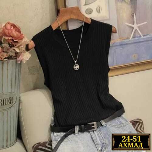 женский вязаный жилет,модные вязаные жилеты,блузка с круглым вырезом,топы модные,вязаная майка