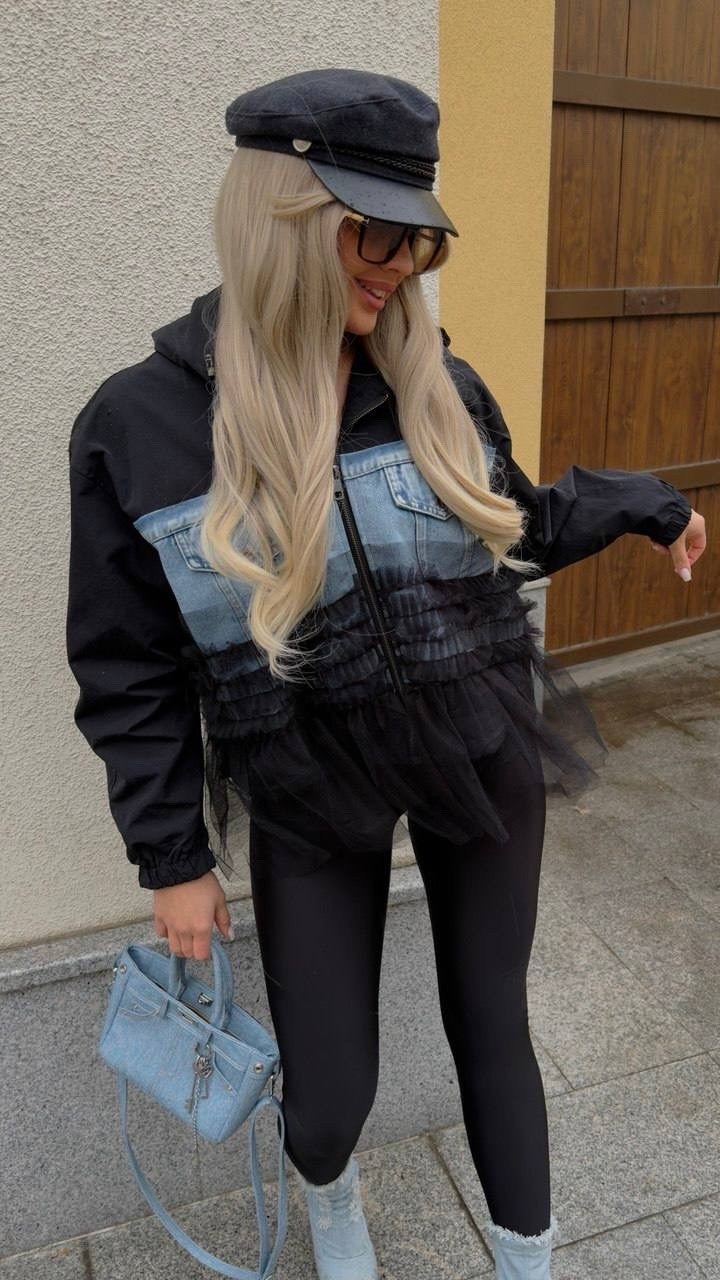 куртка модная,джинсовая куртка с плащевкой,джинсовая куртка,куртка женская,женские джинсовые куртки