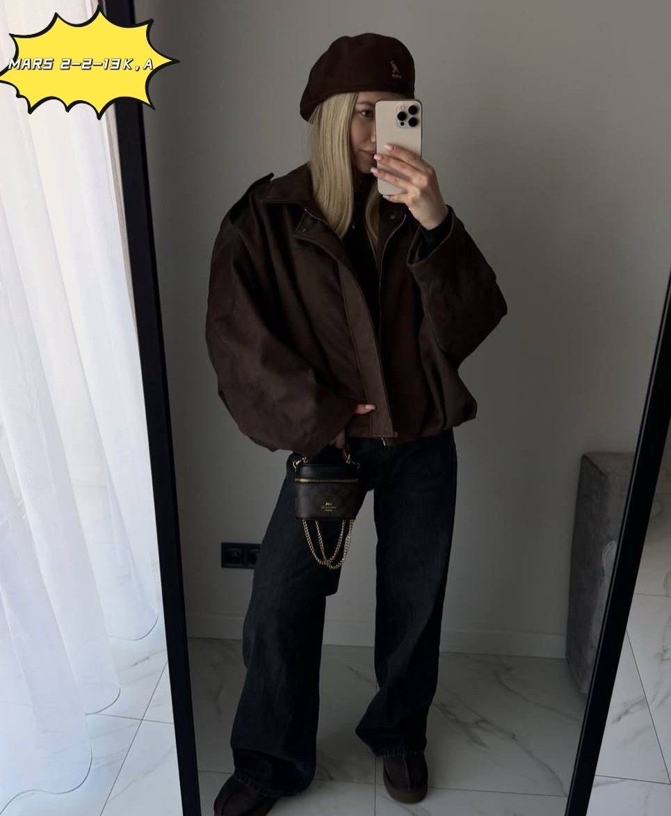 куртка-бомбер из искусственной замши zarina,бомбер замшевый оверсайз athe.brand,куртка замшевая,куртка бомбер,женская замшевая куртка