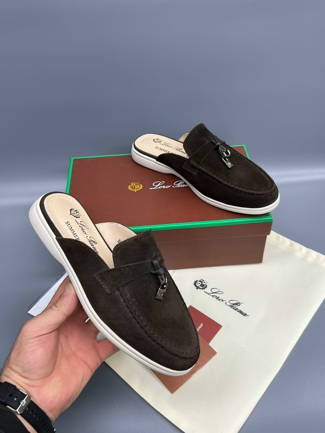 мюли loro piana,лоферы loro piana,,мюли замшевые,мужские мюли