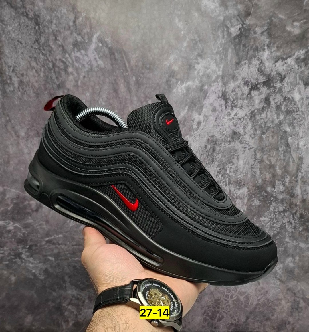 кроссовки мужские nike air max 97,nike air max 97 black,кроссовки nike air max 97,nike air max 97,nike air max 97 black red