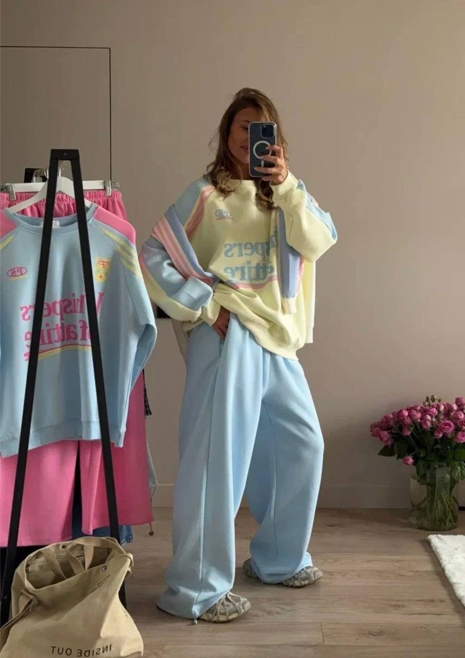 оверсайз свитшот,оверсайз толстовка,спортивные костюмы женские,костюм спортивный женский оверсайз летний,комплект свитшот