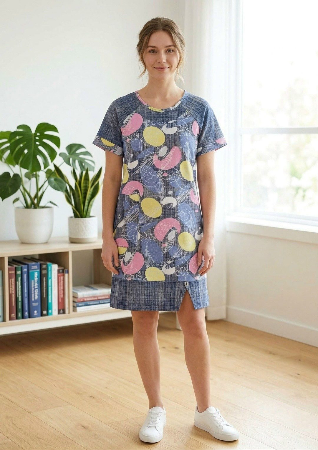 платье домашнее женское,женская туника,домашняя туника,туника трикотажная,домашнее платье