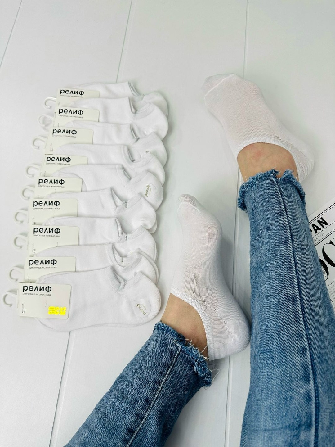 носки белые короткие набор 10 пар turkan,носки белые короткие набор 10 пар,носки женские,комплект носки женские,носки белые короткие набор 5 пар turkan