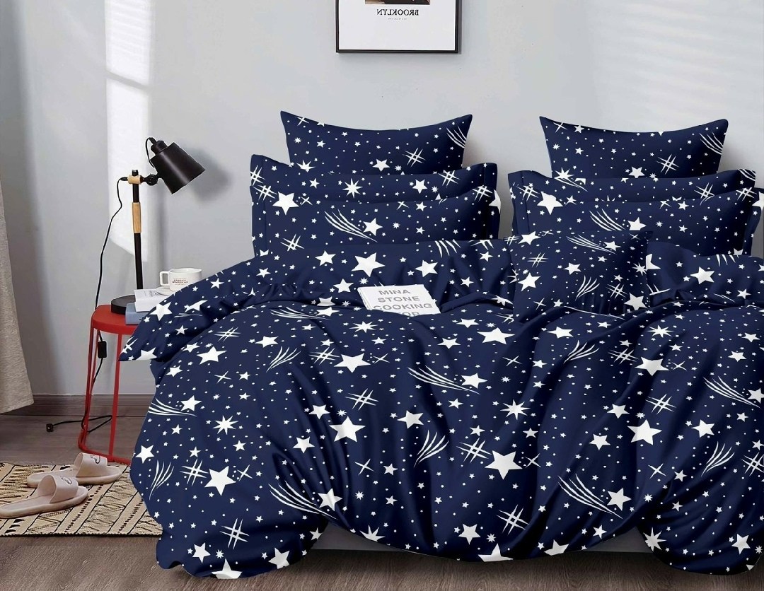 комплект постельного белья,комплект постельного белья love 1.5 спальный поплин темно-синее звезды,постельное белье 1 5 спальное,комплект постельного белья love поплин 2 спальный черные звезды,комплект