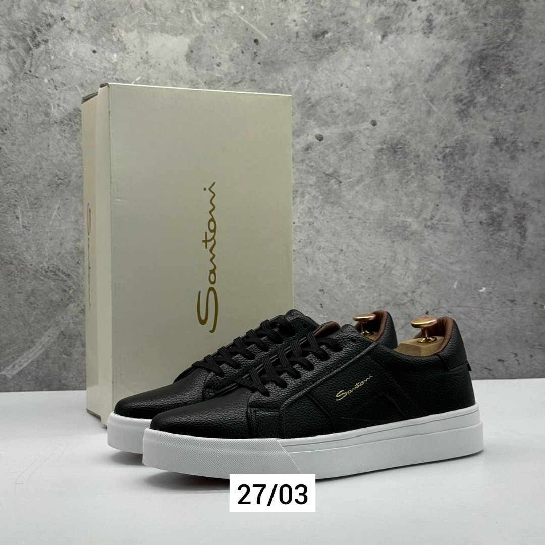 кеды мужские кожаные santoni черные premium,мужские кеды santoni,кеды мужские кожаные,мужские кеды,кеды для мужчин кожа