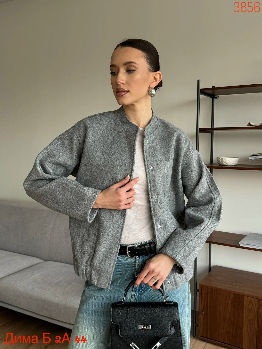 куртка-бомбер оверсайз из пальтовой ткани,куртка бомбер оверсайз удлиненная,оверсайз бомбер утепленный,куртка-бомбер оверсайз из пальтовой ткани zarina,женская повседневная серая свободная шерстяная к