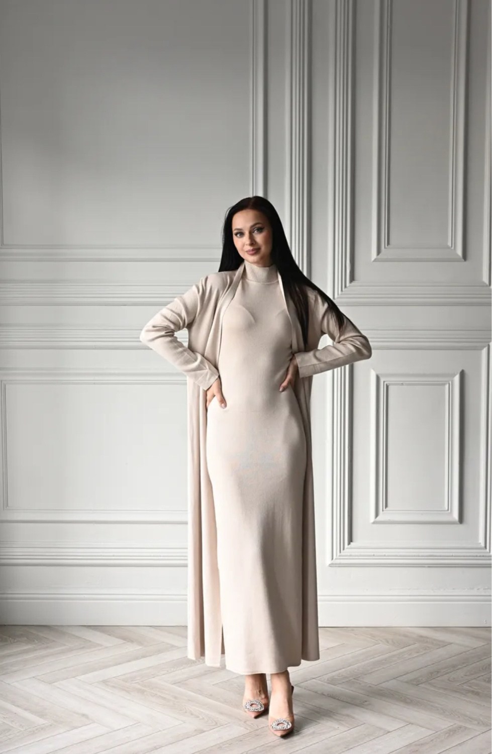 пальто модное,оверсайз платье,стиль оверсайз,платье теплое оверсайз,комплект кардиган